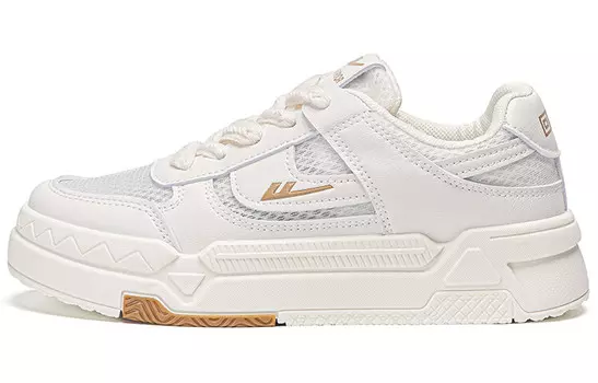 Скейтбординговые туфли женские низкие коричневые Warrior