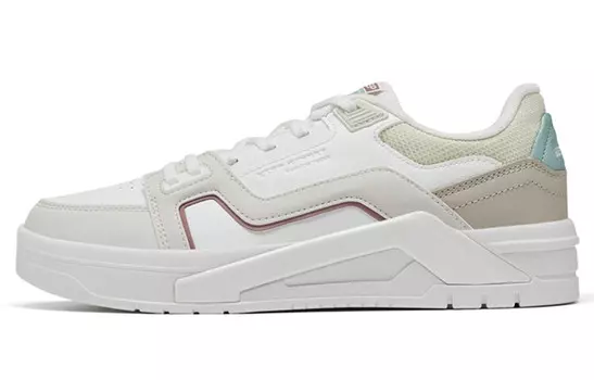 Скейтбординговые туфли женские с низким верхом, парусно-белые/чайно-белые/глиняного цвета Xtep