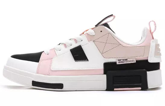 Скейтбординговые туфли женские с низким верхом пудра для лица / черный Erke