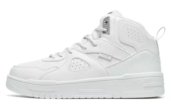 Скейтбординговые туфли женские с высоким голенищем Sail белые Xtep