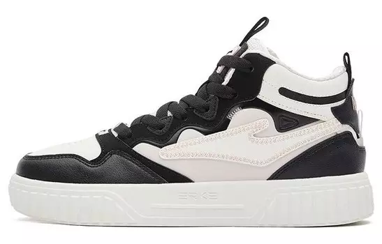 Скейтбординговые туфли женские, среднего размера, черные/белые Erke