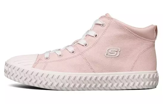 Скейтбординговые туфли женские, среднего размера, розовые Skechers