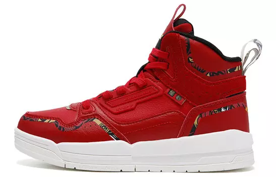 Скейтбординговые туфли женские высокие Challenge красные Xtep