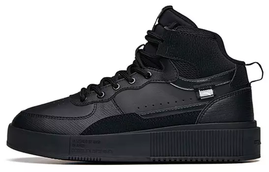 Скейтбординговые туфли женские высокие черные Anta
