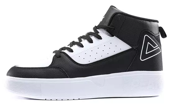 Скейтбординговые туфли женские высокие черные Peak