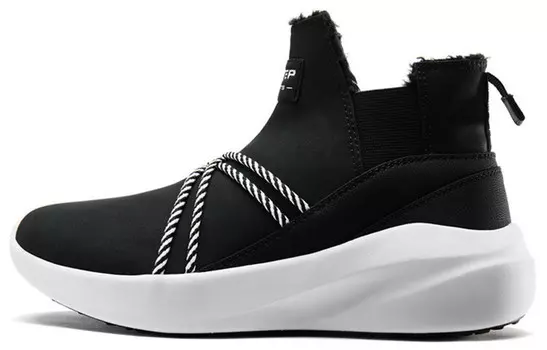 Скейтбординговые туфли женские высокие черные Xtep