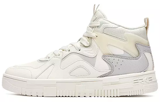 Скейтбординговые туфли женские высокие цвета слоновой кости Erke