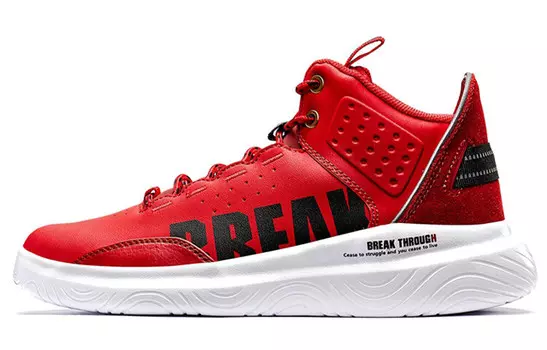 Скейтбординговые туфли женские высокие красные Xtep