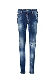 Скейтерские джинсы из денима Dsquared