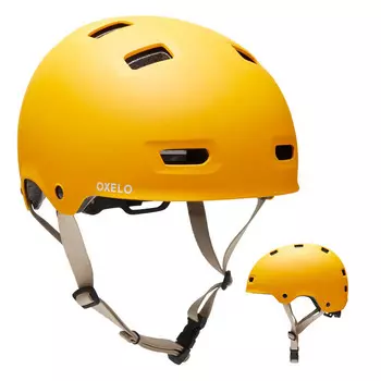 Скейтерский шлем Oxelo, желтый