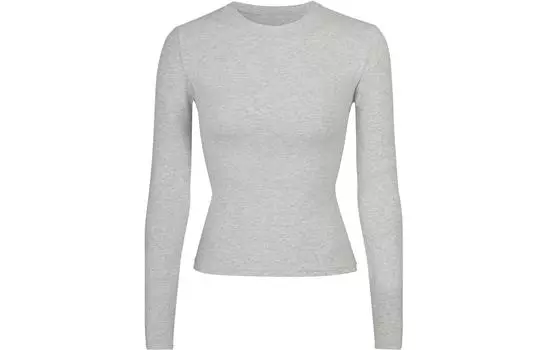 SKIMS Женская футболка, Серый