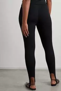 SKIN легинсы Issa из хлопкового джерси со штрипками в рубчик, черный