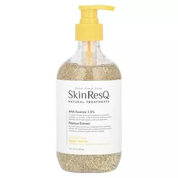 Skin ResQ Natural Treatments, Отшелушивающий гель для тела, 16 жидких унций (473 мл) Petal Fresh