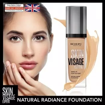 Skin Visage Expert Natural Radiance Увлажняющая и разглаживающая тональная основа, 30 мл Великобритания Revers