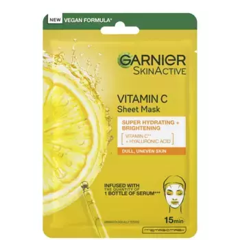 SkinActive Moisture Bomb Тканевая маска с витамином С 28 г Garnier