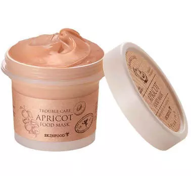 SKINFOOD Apricot Food Mask очищающая и успокаивающая маска с экстрактом персика 120г