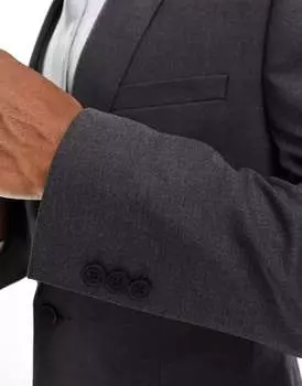 Скинни-жакет темно-серого цвета ASOS