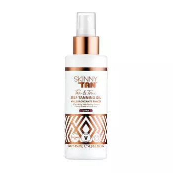 Skinny Tan, Wonder Dark Tan & Tone, Масло-автозагар, темное