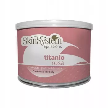 SkinSystem, Розовый воск для депиляции в банке, 400мл