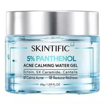 Skintific 5 Пантенол Успокаивающий водный гель от прыщей 45 г