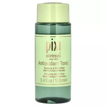 Skintreats, антиоксидантный тоник, консервирующая сыворотка-тоник, черничная и березовая вода, 3,4 жидких унции (100 мл) Pixi Beauty
