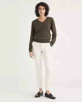 Скины женские чиносы со средней талией Dockers, цвет Crema