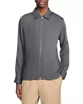 Складчатая рубашка Sandro, серый