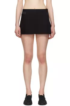 Складчатая юбка-миди с запахом Hyein Seo, черный