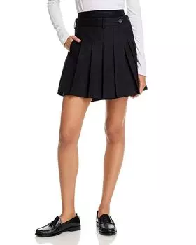 Складчатая юбка-шорты Helmut Lang, черный