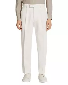Складчатые брюки ZEGNA, белый
