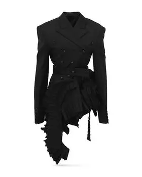 Складчатый блейзер rokh, черный