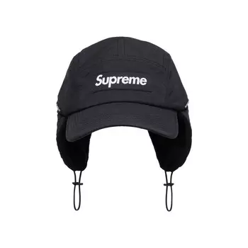 Складная кепка Supreme с откидной крышкой, черная