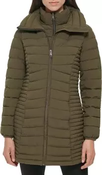 Складная куртка с нагрудником спереди DKNY, цвет Loden