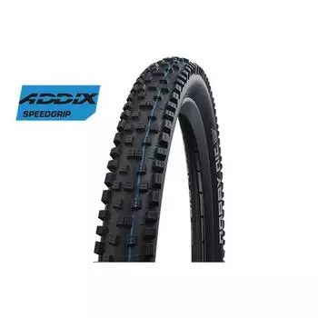 Складная покрышка Nobby Nic — 27,5x2,60 дюйма — SnakeSkin Super Trail Addix SpeedGrip SCHWALBE, черный / черный / черный