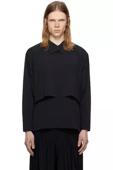 Складная рубашка Homme Pliss Issey Miyake, черный