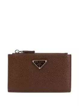 Складной бумажник Prada, коричневый