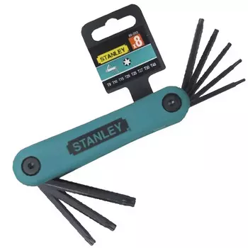 Складной цветочный ключ Stanley, набор отверток с шестигранной звездочкой, набор отверток с шестигранным ключом из 8 предметов 69-263-23C