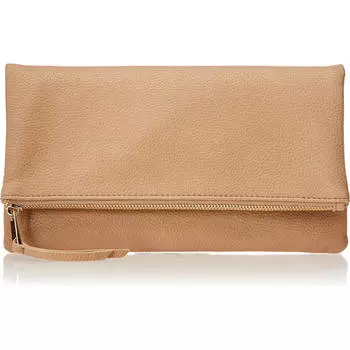 Складной клатч на молнии The Drop Southampton, бежевый