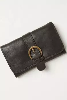 Складной кошелек Fatface Harlow с круглой пряжкой Fat Face, черный