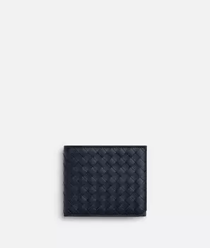 Складной кошелек Intrecciato piccolo с портмоне для монет Bottega Veneta
