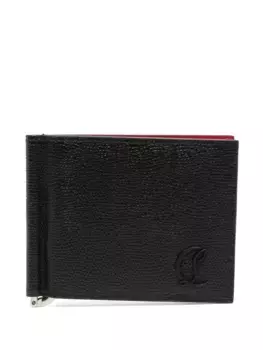 Складной кожаный кошелек Christian Louboutin, черный