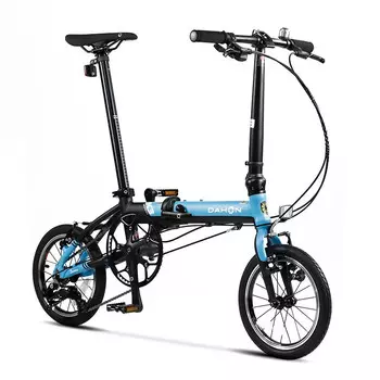 Складной пригородный велосипед DAHON, 14-дюймовый сверхлегкий велосипед с маленькими колесами KAA433, синий