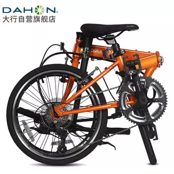 Велосипед DAHON KAC083 складной 20-дюймовый 18 скоростей, оранжевый
