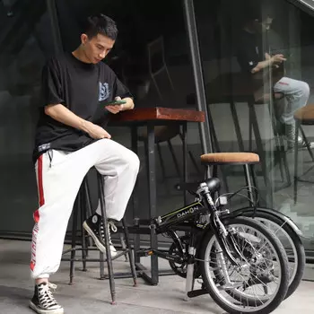 Складной велосипед DAHON, 20-дюймовый, 6-скоростной, сверхлегкий, пригородный, для взрослых, мобильный велосипед для отдыха, BYA061, черный Limian