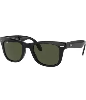Складные квадратные солнцезащитные очки унисекс Ray-Ban Wayfarer RB4105 54 мм, черный