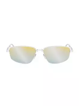 Складные прямоугольные солнцезащитные очки Dior90 S1U 57 мм Dior, синий