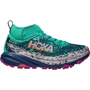Скоростной кроссовок Speedgoat 6 mid gtx для трейлраннинга Hoka, мультиколор