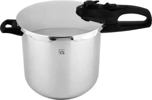 Скороварка Carl Schmidt Sohn "Кайзерслаутерн", нержавеющая сталь, скороварка, индукция 10 л + 24 см + высота 23 см, черный/серебристый