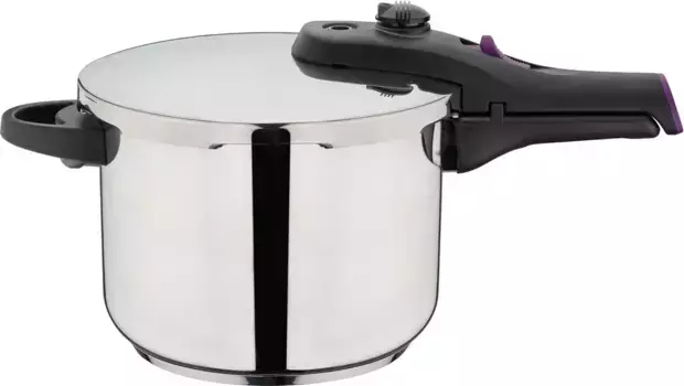 Скороварка GSW "Система РАПИД", нержавеющая сталь 18/8, скороварка для органического/быстрого приготовления, индукция, вставка с подставкой 6 л + 22 см + высота 17,0 см, цвет silberfarben