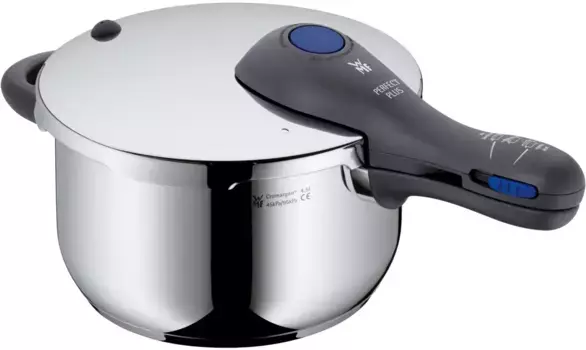 Скороварка WMF "Perfect Plus" 22 см + высота 9 см, цвет edelstahlfarben/schwarz/blau